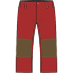 FireDex Wildland Fire Pants, NFPA - Standard, Cotton, Red