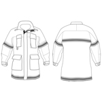 PGI 5500275 Fireline Smokechaser Deluxe Coats - Nomex - Tan