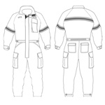 PGI 6500284-C4 Fireline Ground Pounder Classic Jumpsuits - Nomex - Navy