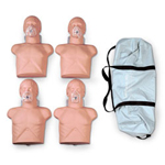 Simulaids 100-2145 Economy Adult Sani-Manikin 4 Pack With Carry Bag