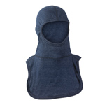 Majestic NFPA Hood PAC II-3PLY, Nomex Blend, Navy Blue Heather