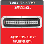 FireTech FT-MB-2.15-F-W-CPREC Light 150 Watt Semi-Recessed Scene Lig