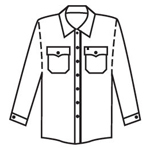 Topps Apparel SH15-5515 Long Sleeve Snap-Front Shirt - Royal
