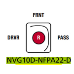 Federal Signal NVG10D-NFPA22-D 10" Navigator NFPA LightBar, Red Ligh