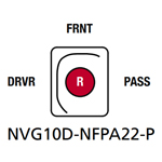 Federal Signal NVG10D-NFPA22-P 10" Navigator NFPA LightBar, Red Ligh