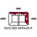 Federal Signal NVG18D-NFPA20-P  18" Navigator NFPA LightBar - Red/White, Passenger