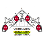 Federal Signal VSLR53S-NFPA2 Vision SLR — NFPA