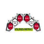 Federal Signal VSLR6S-NFPA1 Split Vision SLR