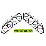 Federal Signal VSLR8S-NFPA4 Split Vision SLR
