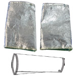 9" Aluminized Safety Sleeves 590 CPA Newtex