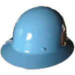 MSA Skullgard Protective Hard Hats Full Brim Blue