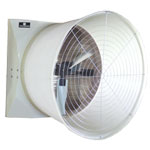 Schaefer 575CF2G-3-HE 57" Fiberglass Exhaust Fan with Cone, 5-Wing Galvanized Blade, 2 Hp, High Efficiency, 3-Phase 1 PK