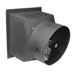Schaefer PFM1600-1-HL 16" Direct Drive Hazardous Location Exhaust Fan, Aluminum Shutter, Aluminum Blade 1 PK