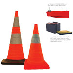 Pop-Up Flashing Lighted Safety Cones by Cortina
