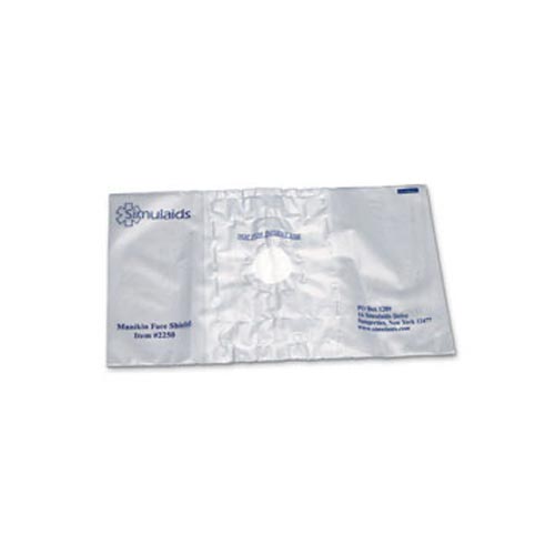 Simulaids 100-2250 Manikin Face Shields 100 Pack