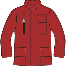 FireDex Wildland Fire Jackets, NFPA - Standard, Cotton, Red