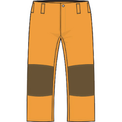 FireDex Wildland Fire Pants, NFPA - Standard, Nomex, Yellow
