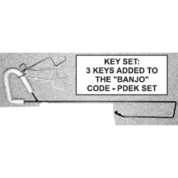 FireHooks PDEK-SET Pocket Door Elevator Key Set
