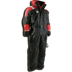FirstWatch AS-1100-XXXL Flotation Suits Black and Red Non-Approved