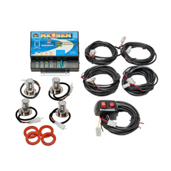 Wolo 8504-15CCRR Kit NEXGEN 2 Clear-2 Red LED Heads 12-24 Volt