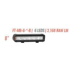 FireTech FT-MB-6-FT-B Light Mini Brow Light 9" 6 LED 10 and 60 Degre