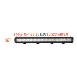 FireTech FT-MB-15-F-B Light Mini Brow Light 20" 15 LED 60 Degree Flo