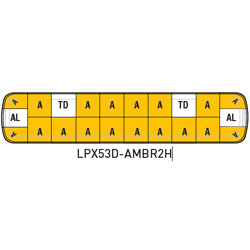 Federal Signal LPX53D-AMBR2H LPX,53",DISCRETE,STOCKED