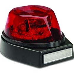 Federal Signal VSLR1-R1A02 Vision Beacon - Red LEDs, Red Dome, (1) Amber IPX6,