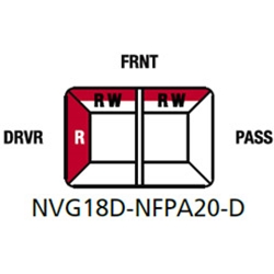 Federal Signal NVG18D-NFPA20-D 18" Navigator NFPA LightBar - Red/White, Driver