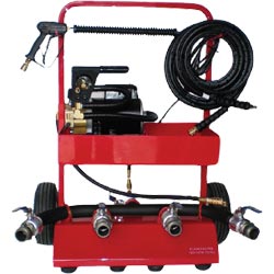 Fire Hose Testers Electric 4 Outlet with Pressure Washer