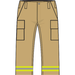 FireDex FS1P05-CT Wildland Fire Pants, NFPA - Deluxe, Cotton, Tan