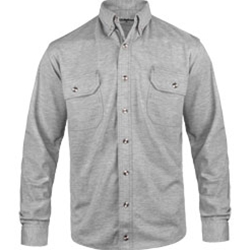 Lakeland ISHAT06 High Performance FR Knit Button-Up Shirt - Gray