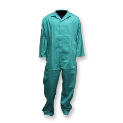 Chicago Protective 605-GR Flame Resistant Coveralls - 9 oz. Green FR Cotton