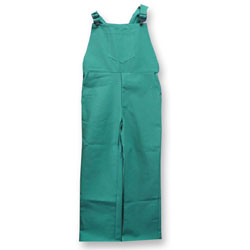 Chicago Protective 618-GR Green FR Cotton Bib Overall